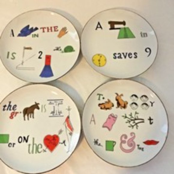 Vintage Rare 70s Ivory 7 1/2" Plates Gold Trim TASTE BETTER COLLECTION Choose 1 - Picture 11 of 11